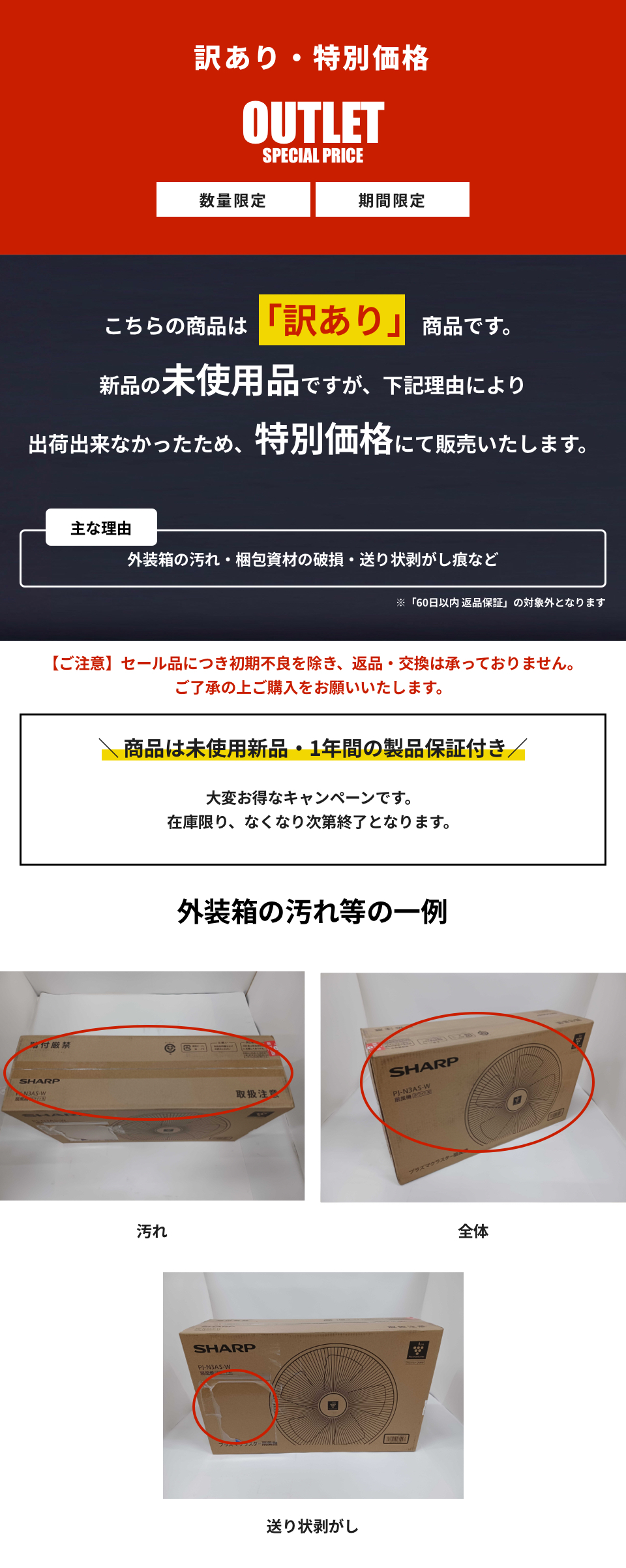 【訳あり・特別価格】シャーププラズマクラスター扇風機 リビング